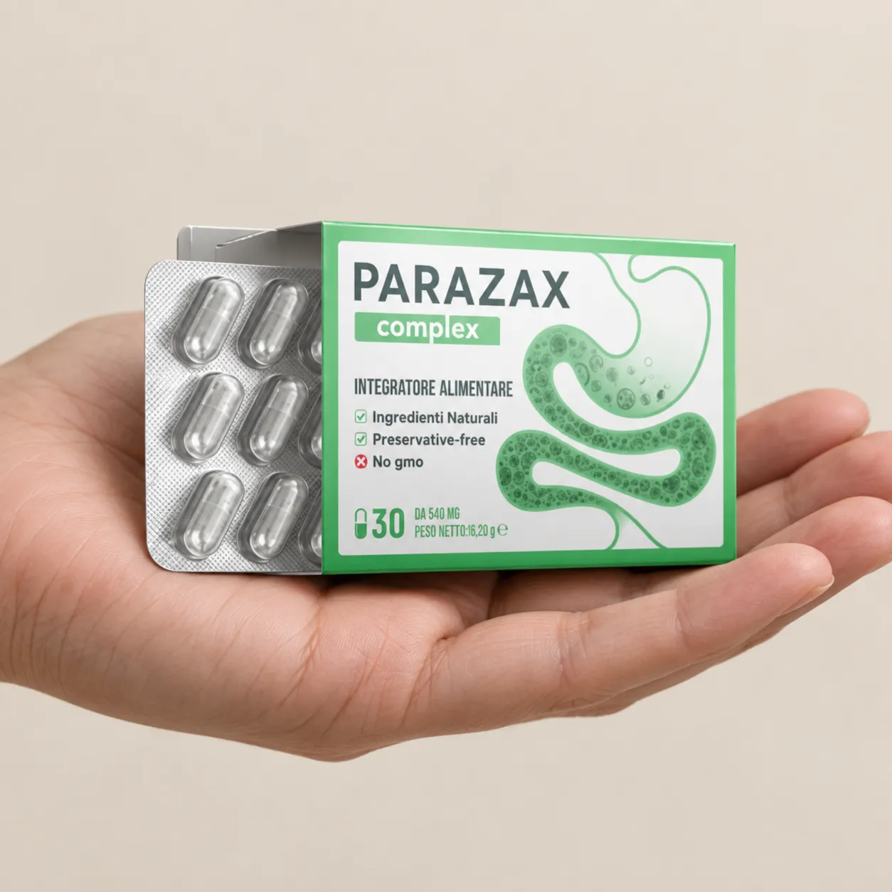 Parazax Complex — le produit en main