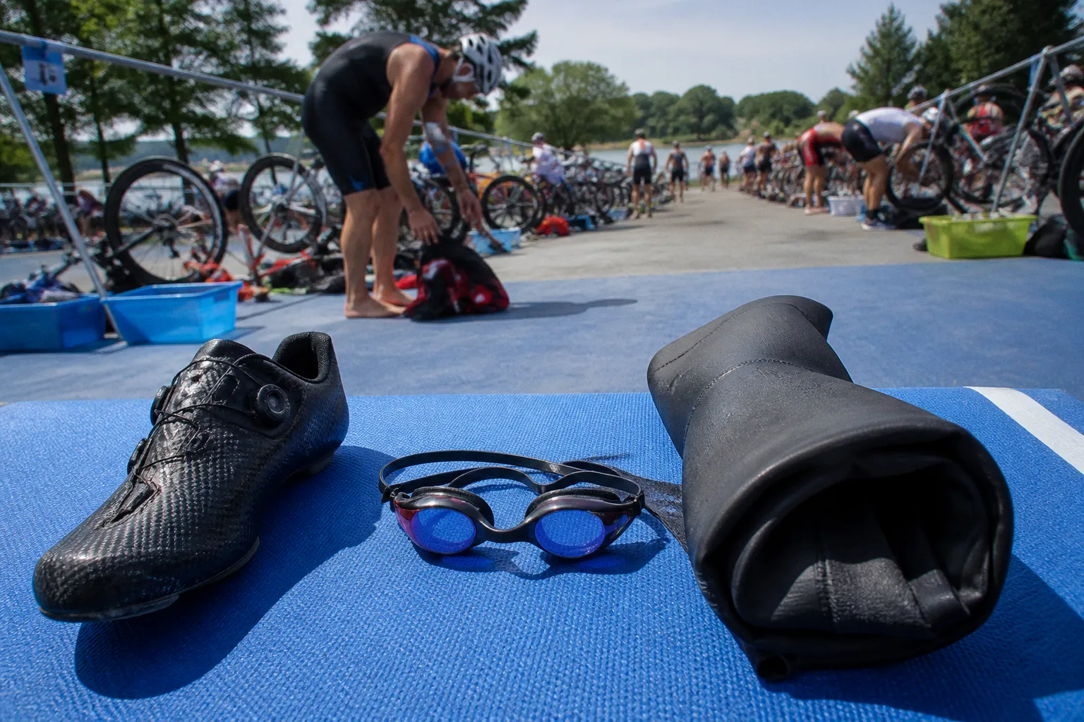Préparation logistique pour un triathlon longue distance